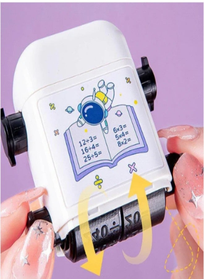 Drumstone 𝓓rumstone (𝟑𝐘𝐄𝐀𝐑 𝐖𝐀𝐑𝐑𝐀𝐍𝐓𝐘) Kids Math Learning Toy, Handheld Educational Math Board with Rotating Wheels, Multiplication & Addition Practice Tool Fun STEM Activity for Toddlers & Children - Image 3